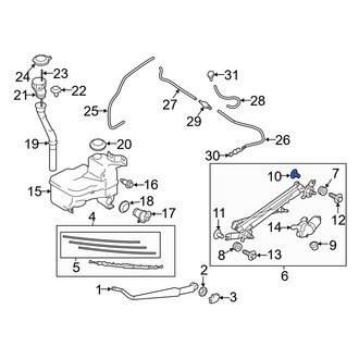 Toyota OE - Left Wiper Linkage Sleeve