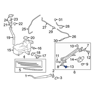 Toyota OE - Wiper Linkage Bolt