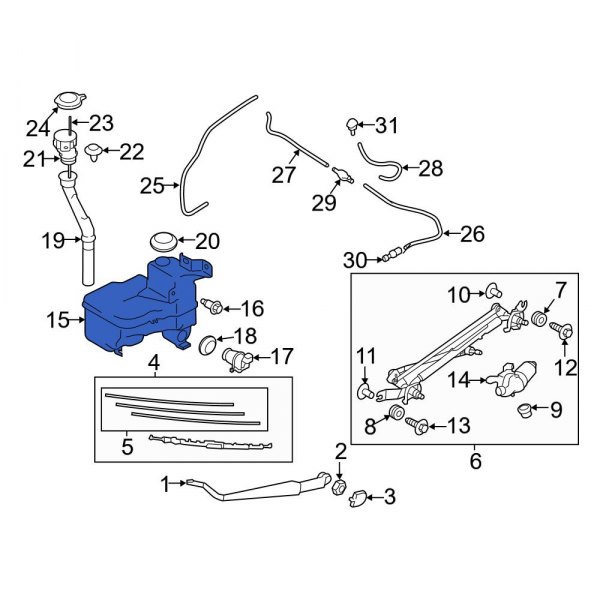 Washer Fluid Reservoir