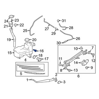 Toyota OE - Washer Fluid Reservoir Bolt