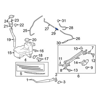 Toyota OE - Front Windshield Washer Check Valve
