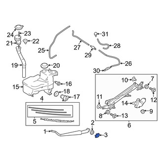 Toyota OE - Wiper Arm Cap