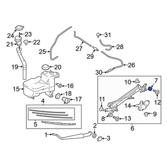 Toyota OE - Left Wiper Linkage Grommet