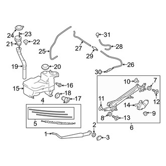 Toyota OE - Windshield - Wiper & Washer Components