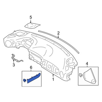 Toyota OE - Left Instrument Panel Side Cover