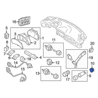 Toyota OE - 12 Volt Accessory Power Outlet Housing
