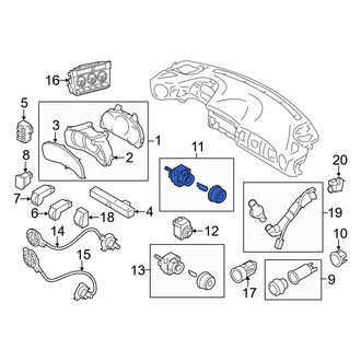 Toyota OE - HVAC Temperature Control Panel
