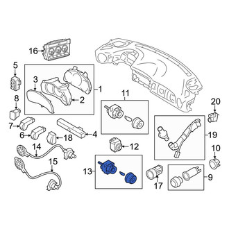 Toyota OE - HVAC Mode Control Switch