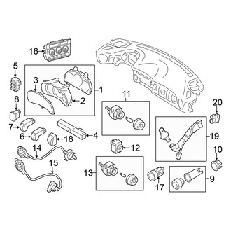 Toyota OE - Instrument Panel - Cluster & Switches