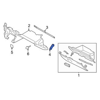 Toyota OE - Glove Box Support