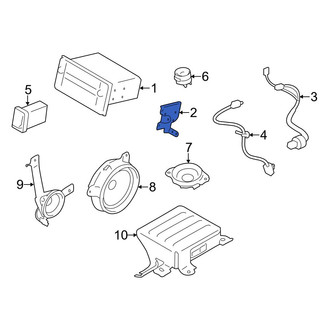 Toyota OE - Left Radio Bracket