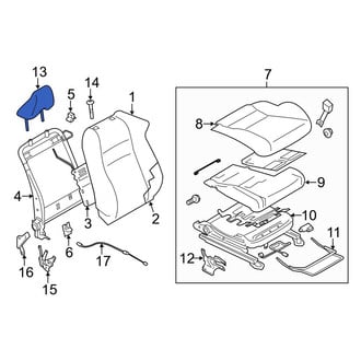 Toyota OE - Front Headrest