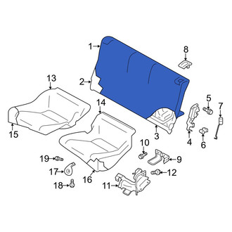 Toyota OE - Rear Seat Back Cushion Cover