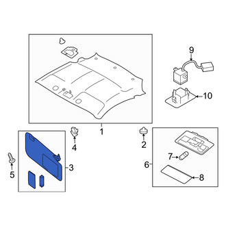 Toyota OE - Left Sun Visor