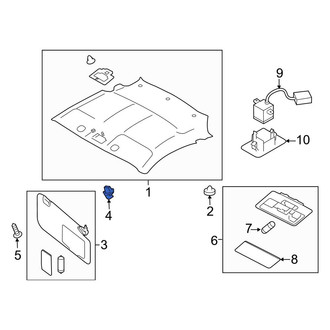 Toyota OE - Sun Visor Holder