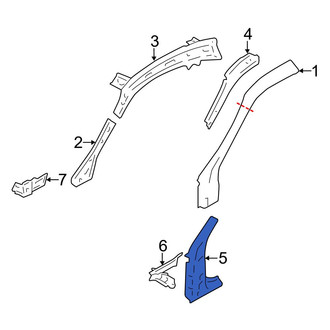 Toyota OE - Left Lower Body A-Pillar Reinforcement