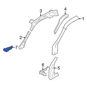 Toyota OE - Left Body A-Pillar Reinforcement