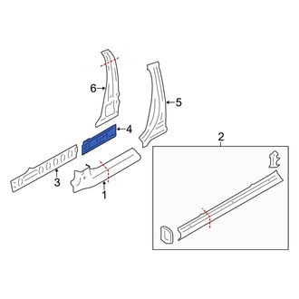 Toyota OE - Left Rocker Panel Reinforcement