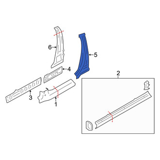 Toyota OE - Left Inner Body B-Pillar