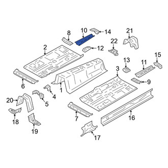 Toyota OE - Front Right Floor Side Rail