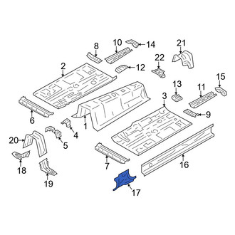 Toyota OE - Right Rocker Panel Reinforcement