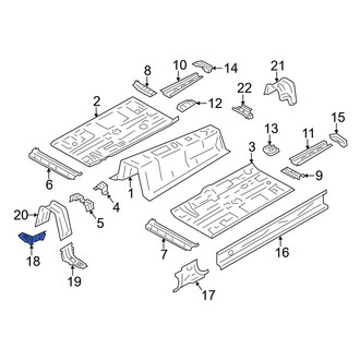 Toyota OE - Right Floor Pan Reinforcement