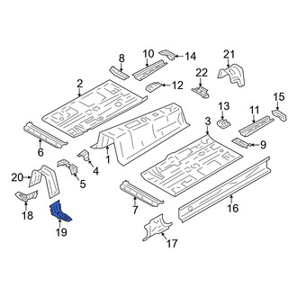 Toyota OE - Left Floor Pan Reinforcement