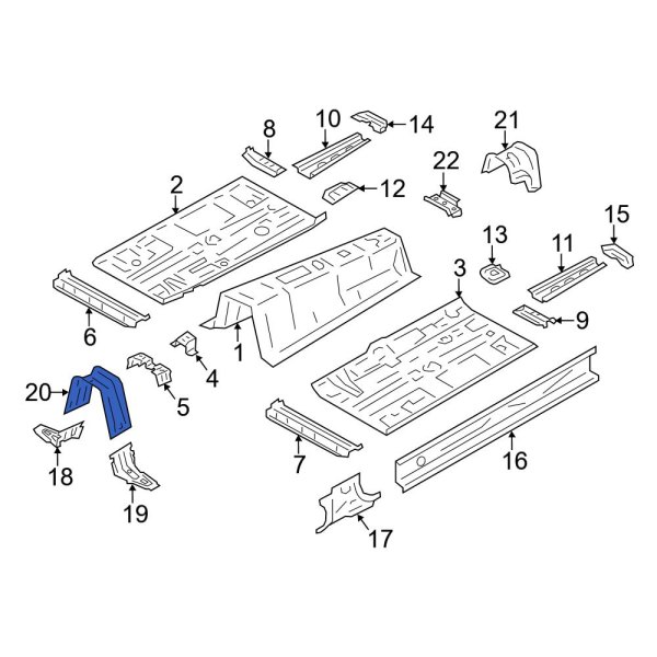 Floor Pan Crossmember