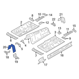 Toyota OE - Front Floor Pan Crossmember