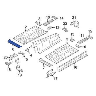 Toyota OE - Front Right Floor Pan Crossmember