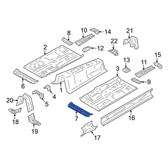 Toyota OE - Front Left Floor Pan Crossmember