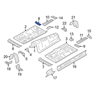 Toyota OE - Rear Right Floor Pan Crossmember