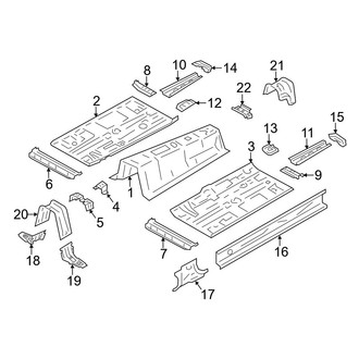 Toyota OE - Pillars, Rocker & Floor - Floor & Rails