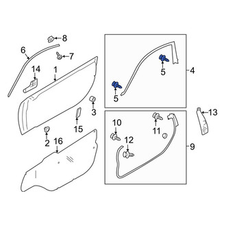 Toyota OE - Door Seal Clip