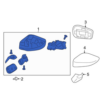 Toyota OE - Front Left Door Mirror
