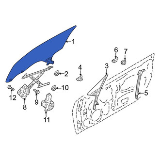 Toyota OE - Front Left Door Glass