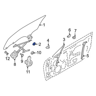 Toyota OE - Front Door Glass Nut