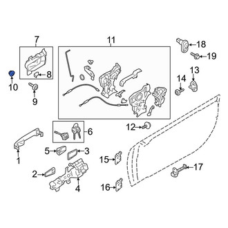 Toyota OE - Inner Interior Door Handle Nut