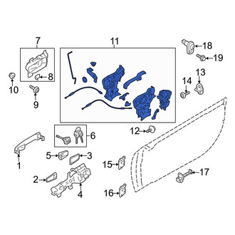 Toyota OE - Front Left Door Latch Assembly