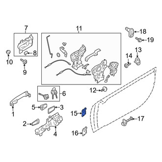 Toyota OE - Front Right Upper Door Hinge