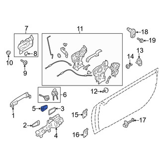 Toyota OE - Front Left Exterior Door Handle Cover
