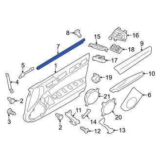 Toyota OE - Left Inner Door Window Belt Weatherstrip