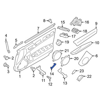 Toyota OE - Front Door Interior Reflector