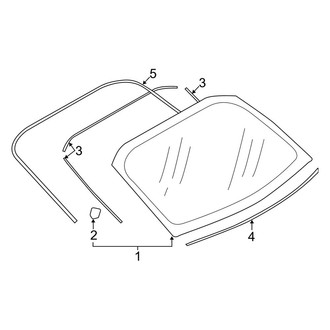Toyota OE - Back Glass - Glass