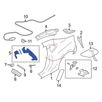 Toyota OE - Rear Fuel Filler Door