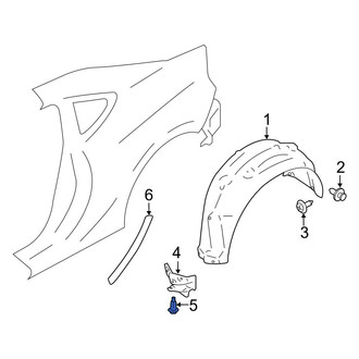 Toyota OE - Radiator Support Splash Shield Clip