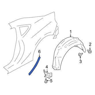 Toyota OE - Rear Left Side Body Trim Protector