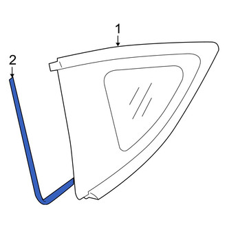 Toyota OE - Quarter Glass Seal