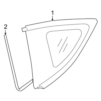 Toyota OE - Quarter Panel - Glass