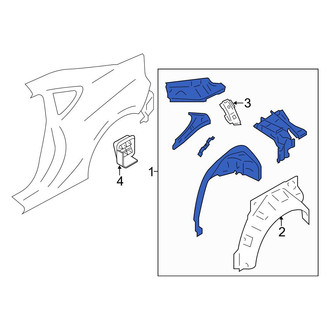 Toyota OE - Rear Left Inner Quarter Panel